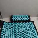 ProsourceFit Acupressure Mat and Pillow Set for Back/Neck Pain Relief and Muscle Relaxation, Large - Black/Aqua