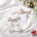 Suncalla 30 Yards Shimmery Chiffon Silk Ribbons for Xmas Tree Decoration Wedding Decor Invitations Bridal Flower Bouquets Gift Wrapping DIY Crafts(Champagne Gold)