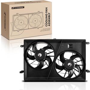 A-Premium Engine Radiator Cooling Fan Assembly Compatible with Select Chevrolet & GMC & Buick & Saturn Models - Traverse 2009-2017, Acadia 2007-2016, Acadia Limited 2017, Enclave 2008-2017, Outlook