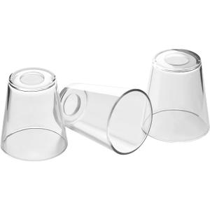 Fixture Replacement Clear Glass Shade, E26 Base with 1-5/8" Fitter, 3-Pack Cone Replacement Shades for Pendant Light, Wall Sconce, Vanity Light, Table Lamp
