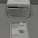 BLACK+DECKER Desktop Air Cooler, Personal Portable Fan with 3-Speeds, Evaporative Air Cooler with 0.5L Water Tank, Air Cooler Fan for Desk, Home, Office, Bedroom, and more, BDMC10, White/Gray