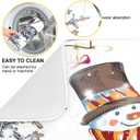 Cute Christmas Snowman Dish Drying Mat, Ultra Absorbent Reversible Microfiber, and Protector for Kitchen Countertops 18 In x 24 In