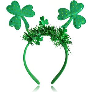 Pvoiue Green Shamrock Headbands for St. Patrick's Day Accessories for Women Girls