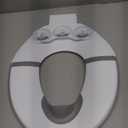 Orzbow Foldable Travel Potty Training Seat, Toddler Toilet Seat Attachment for Adult Toilets, Portable Potty with Suction Cups, Adjustable Length, Splash Guard, Non-Slip Base, Easy to Clean, White