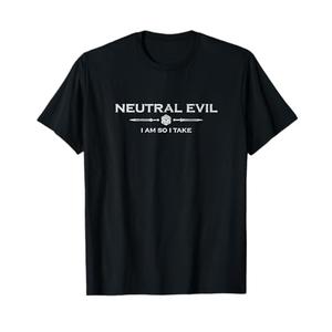 D20 Role Playing Game - Neutral Evil T-Shirt Small