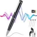 Digital Voice Recorder with Playback 64GB: Voice Activated Recording Device for Lectures | Meetings | Interviews - Portable Tape Recorder Support TF Expansion