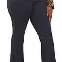 Wrinkle-Free Stretch Dress Pants Plus Size for Women Pull-on Pant Ease into Comfort Office Pant, Grey, 3XL