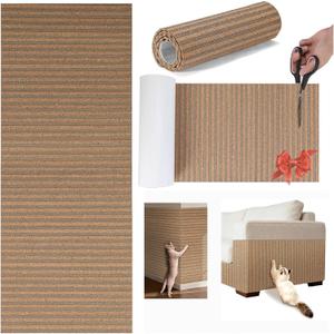 Natural Cork-Cat Scratcher Mat-Cat Scratch Pad Rug-cat Couch Protector-Wall Scratchers for Indoor Kitten Scratching&Stretching-Scratch Furniture Protector for Post&Sofas&Carpets&Floor-Kitty Gifts