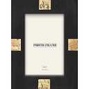 New View 4x6 inch Picture Frame - Black / Gold