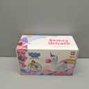 iPlay, iLearn Bouncy Pals Hopping Unicorn Horse, Toddler Girl Inflatable Bouncing Animal Hopper Toy, Outdoor Indoor Plush Ride on Bouncer, Baby Birthday Gift 18 Month 2 3 4 Year Old Kid - Unicorn