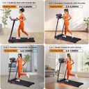 Walking Pad Treadmill with Incline, 2026 Upgrade Portable Treadmill with Handles for Home Small, 3.5HP Small Walking Pad with Handle Bar, 0.6-10.0MPH, 400LBS