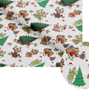 Febbleshow Funny Christmas Wrapping Paper for Boys Girls Kids - Xmas Gift Wrap with Green Monster, Trees, Snowflakes & Presents - 4 Jumbo Sheets, 28" x 40" Each (32 sq. ft ttl), Easy to Store Pack of 2