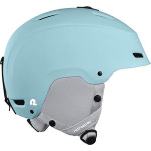 Retrospec Zephyr Ski Helmet - Snowboard Helmet for Adults & Youth with Adjustable Fit, 9 Breathable Vents, Removable Washable Earmuffs - Snow Sports Helmet for Men & Women (Small, Matte Blue Ridge)