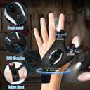 Fathers Day Gift for Husband Dad, Gifts for Men LED Flashlight Gloves, Fathers Day Gift from Daughter Wife Son, Anniversary Birthday Gifts for Men Him Boyfriend, Camping Essentials Cool Gadgets Tools