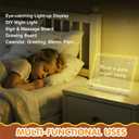 Lumiboard Led Drawing Board with Stand(13.7"x10"), 6 Colors 5 Light Modes, Acrylic Glowing Dry Erase Board Creative Gift, 7pcs Colors Markers