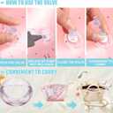 Zhanmai 6 Pcs Glitter Pool Floats Inflatable Pool Tube Transparent Swimming Ring Bachelorette Party Floatie Colorful Disco Inner Tube for Adults, Bride Wedding Engagement Beach Party Favors