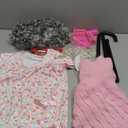 WooWee Kids Girl 100 Days of School Costume, Old Lady Costume for Kids, Halloween Cosplay Dress Up (5-7 Y, Pink)