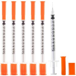U-100 0.5ml 30 Gauge 5/16" Syringe, Individually Packed 20 PACK