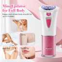 Epilator for Women, Smooth Glide Epilators Hair Removal Device, 2-Speed Gentle Lady Epilator for Face, Arms, Legs and Fine Facial Hairs