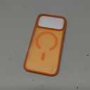 Miracase iPhone 17 Pro Max Case, Compatible with MagSafe, Shockproof Military-Grade Protection, Scratch-Resistant Back, Magnetic Phone Case for iPhone 17 Pro Max, Classic Hybrid Case, Frosted Orange