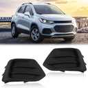 G-PLUS Fog Light Cover Driver and Passenger Side Compatible with Chevy Trax 2017-2022 Front Bumper Fog Lamp Cover 42537708 GM1039226 42537707 GM1038226