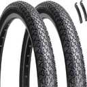 Hycline 26x2.125 Cruiser Bike Tires Set: 2-Pack 26-inch Premium Butyl Rubber Puncture-Resistant Folding Replacement Bicycle Tires for Beach Cruiser and Urban Commuting Bicycle