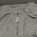 BROVAVE Womens 2025 Summer Sleeveless Shirt Dress Collar Striped V Neck Casual Midi Dresses Green L