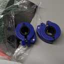 Barbell Clips 1 Inch Quick Release Weight Clamps 0.9-1.18inch Multi-Size Adjustable Olympic Clamps for Bars (Blue)