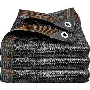 Winemana 50% Black Shade Cloth, 6.6 x 6.6 FT Durable Mesh Tarp with Grommets, Garden Sunblock Shade Cloth Shading Antifreezing for Plants Cover, Greenhouse, Barns Kennel, Patio, Tomatoes