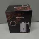 Huogary Milk Frother, Milk Frother and Steamer for Milk Foam & Hot Milk(4.5oz/10.5oz), Electric Milk Frother and Warmer for Homemade Latte, Cappuccinos, Macchiato, 120V, White