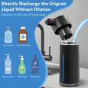 Automatic Soap Dispenser Touchless, 14.2oz/420ml Dish Hand Soap Dispenser for Kitchen Bathroom, Adjustable Volume for Thick & Thin Liquid, USB C Rechargeable, Clog-Free, Black