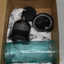 DENOKIN Portable Blender 20oz Vessel, Shakes and Smoothies Cordless Personal Size Blend Cup with 6 Blade and a Travel Lid (Elegant Black)