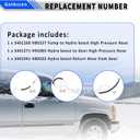 Power Steering Pressure Hose Diesel Return Hydroboost Compatible for Sierra Silverado 2500 3500 2001-2006 6.6L V8 Turbo 2001-2006 Replace OE Part#3401260 3401271 3401941 365453 358980