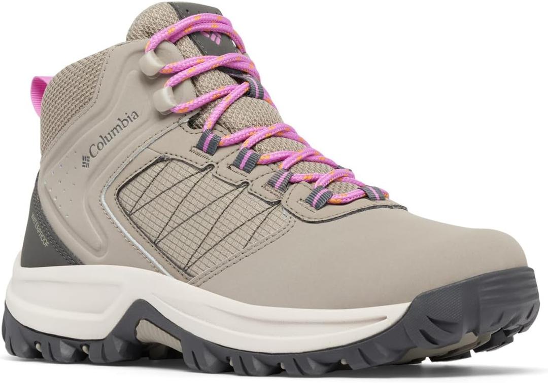 Columbia Women's Transverse Hike Waterproof Hiking Boots (6.5, Kettle/Berry Patch)