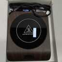 Gaiatop Coffee Mug Warmer, 3 Temperature Settings, 2-10H Auto Shut Off and Warm Strip Indicator Lights, 50W Smart Cup Warmers Fast Heating Plate for Tea Milk Cocoa Candle, Stocking Stuffers, Wood