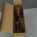 Joiedomi Christmas Tree Toppers 8" Gold Metal Star Decor with Battery Powered Treetop Ornaments with Warm White LED Lights for Xmas Holiday Party Indoor Decorations