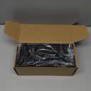 Cisily Sponge Holder for Kitchen Sink, Sink Caddy Organizer with High Brush Holder, Kitchen Countertop Organizers and Storage Essentials, Rustproof 304 Stainless Steel (Black, 9.25)