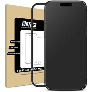Mothca Matte Glass Screen Protector for iPhone 16 Pro Max (6.9 inch) Anti-Glare & Anti-Fingerprint Tempered Glass Clear Film(Not Privacy), [Easy Installation Frame] Case Friendly, Bubble Free - Smooth as Silk