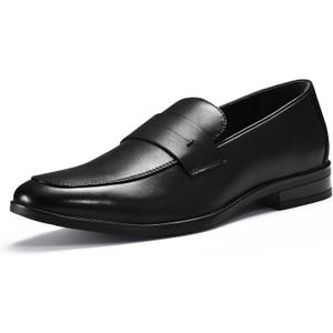 Mens Casual Dress Penny Loafers, Slip on Dress Shoes for Men, Business Casual Shoes Men, Slip on Loafers for Men Comfort (13, Black)