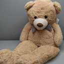 Poutmac Big Teddy Bear 4Ft Giant Soft Stuffed Animals Cute Plush Toy for Girlfriend Women Kids for Valentine's Christmas Birthday (Light Brown, 47 inches)