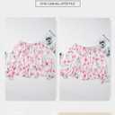 BLENCOT Summer Sexy Off Shoulder Tops for Women Boho Ruffle Sleeve Floral Chiffon Shirts Blouses (Pink, L)