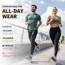 CAMBIVO 2 Pack Knee Brace, Knee Compression Sleeve for Men and Women, Knee Support for Running, Workout, Gym, Hiking, Sports (Blue,Medium)