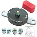 ON/Off Battery Disconnect Switch 12V-48V 300A Side Post Battery Disconnect GM Car Truck, Marine Boat RV Trailer Golf Cart Heavy Duty Battery Kill Switch (Corrosion-Resistance, Removable Knob)