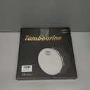 Glory Hand Held Tambourine Drum 10 inch Bell Birch Metal Jingles Percussion Gift Musical Drum Instrument for KTV Party Games (10 inch)