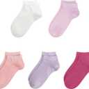 SERISIMPLE Viscose Bamboo School Socks Ankle Super Soft Kids Socks Stretch Cuffs Athletic Socks Odor Anti-odor 5 Pairs (Medium, Assorted8)