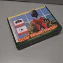 Solar Wreath Hangers for Front Door with 250 LED Lights, Compatible with Lighted Wreaths, Large Suction Cup Hook for Glass Window Outdoor Porch Decorations