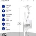 Energetic 5/6 Inch LED Recessed Lighting, 1000LM, 5000K Daylight Downlight, 12W=150W, Dimmable LED Can Light, Simple Retrofit Installation, IC & Wet Rated, FCC & ETL Listed, 12 Pack