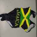 YELAIVP Women's Jamaica America Flag Padded One Piece Swimsuit Scoop Neck High Cut Bathing Suits Swimwear,  Small