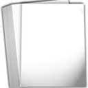 Hamilco White Glossy Cardstock Paper 8 1/2 x 11" 100 lb Cover Card Stock 50 Pack