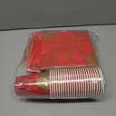 Valentine's Day Party Supplies Red Heart Love Disposable Paper Plates Napkins Cups plastic Tablecloth for Valentine's Day, Engagements, Anniversary, Birthday Party Serve 25